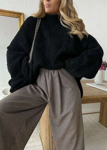 Pull oversize noir MARIO