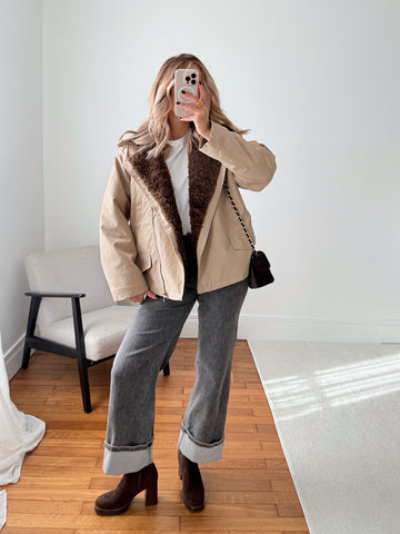 Manteau doublure fourrure COLORADO
