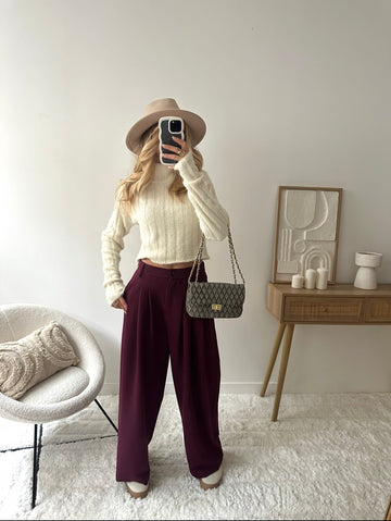 Pantalon JONAH - bordeaux