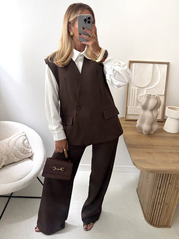 Veste blazer sans manches PLACIDE