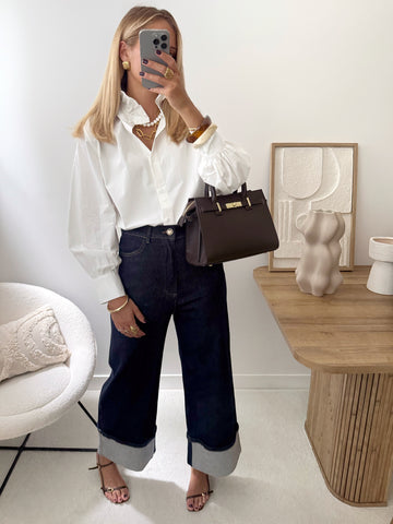 Chemisier col Victorien DEVA - blanc