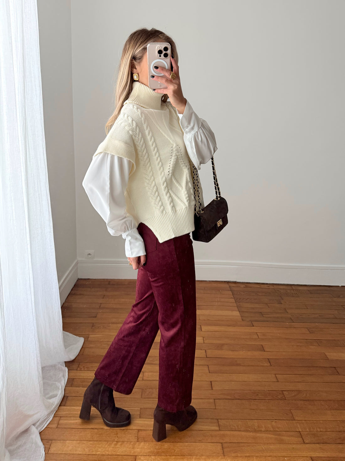 Pull chemise torsades FENICE