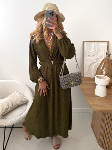 Robe longue à ceinture FIGUERE
