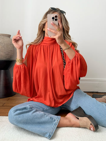 Blouse ouvertures aux manches SASARI