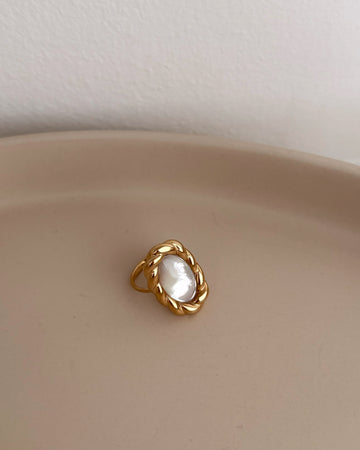 Bague à pierre nacrée SULPICE