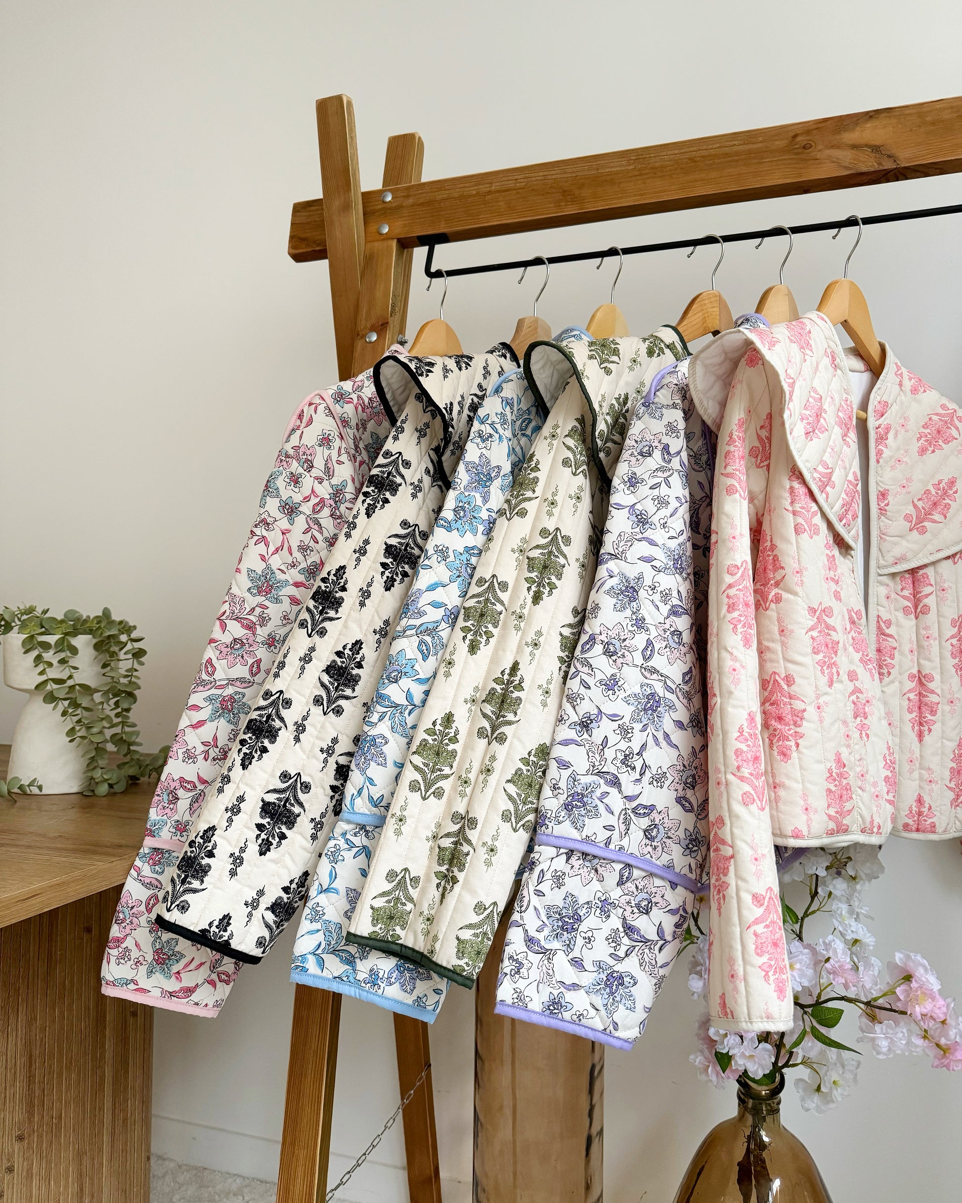 Veste matelassée imprimé floral SIENNE