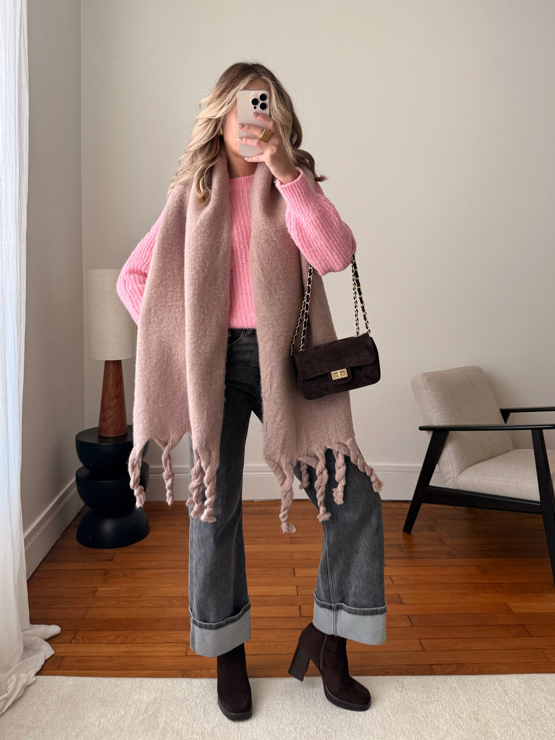 Écharpe en laine mélangée BARCELO