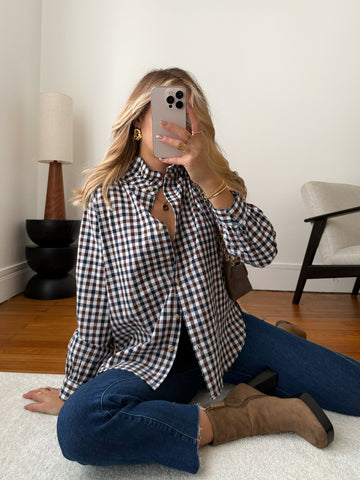 Chemisier imprimé Vichy MARGOTINE