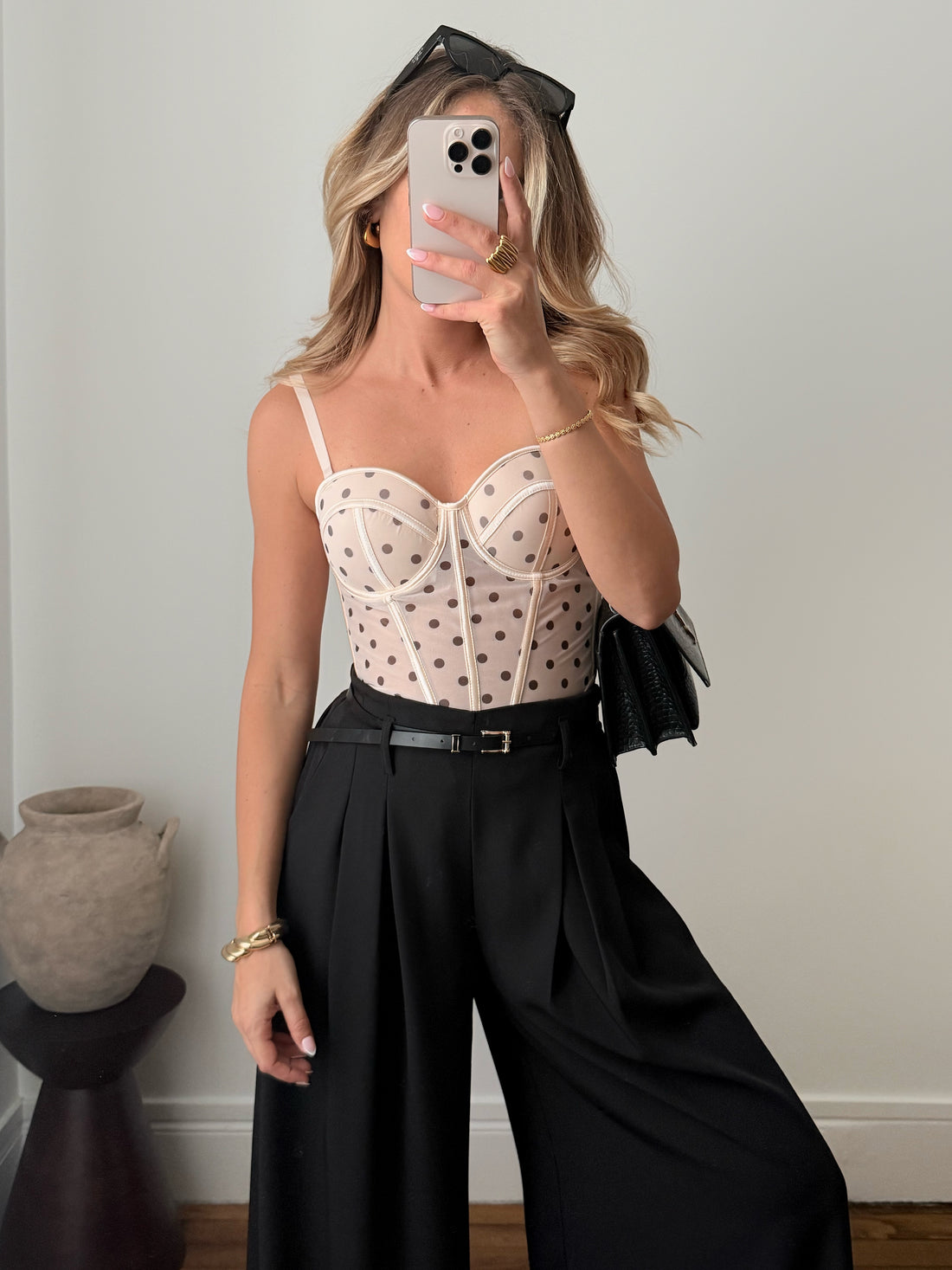 Corset motif à pois LARNEY
