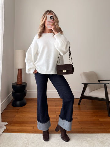 Jeans à revers BORSSELY