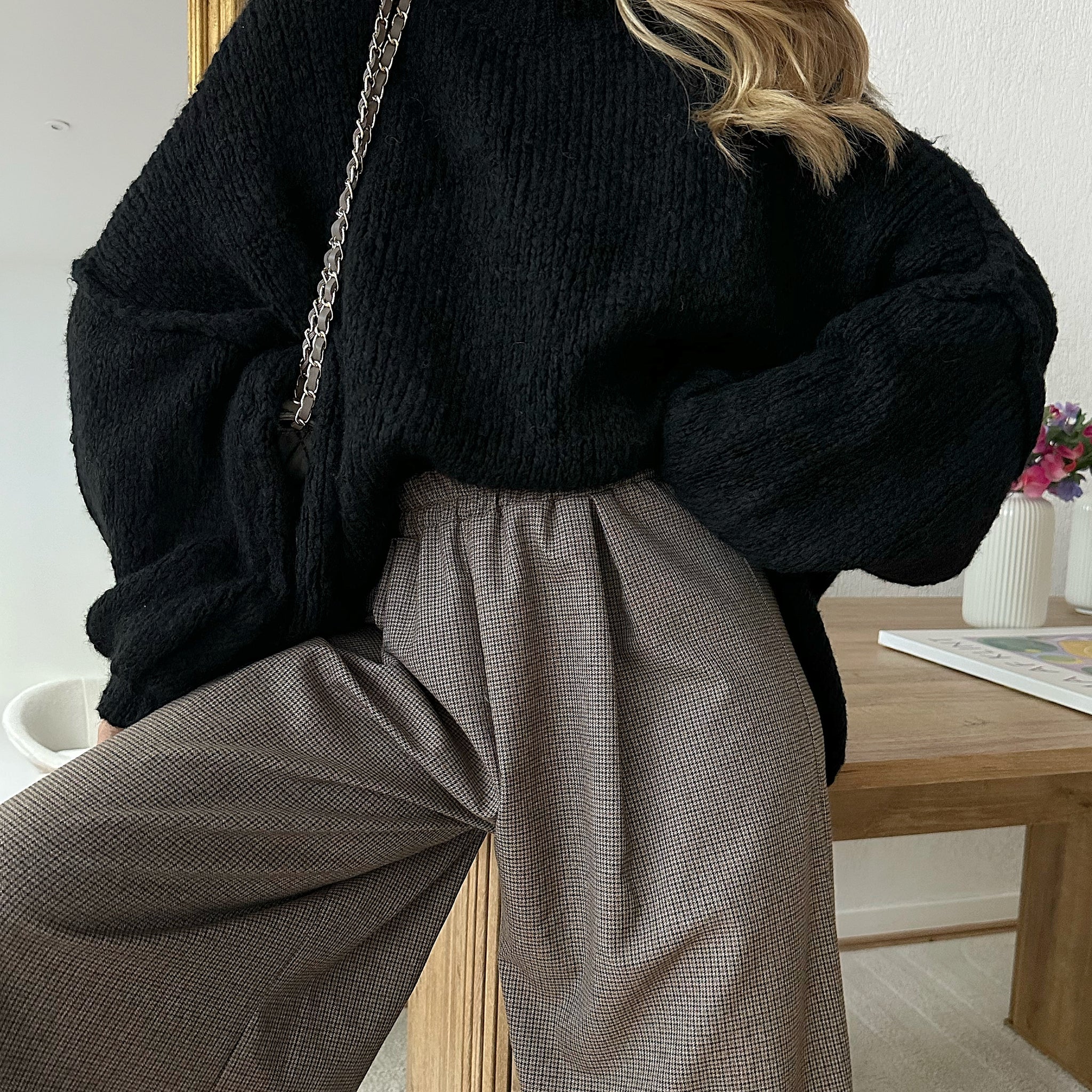 Pull oversize noir MARIO