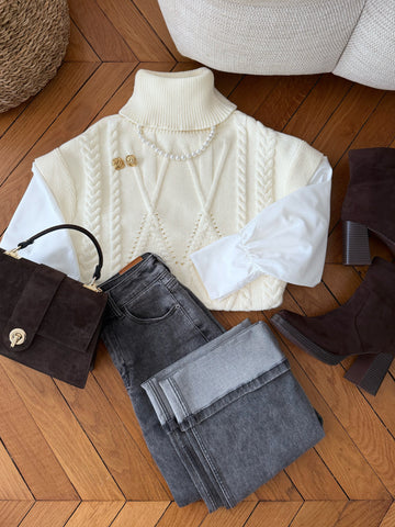 Pull chemise torsades FENICE