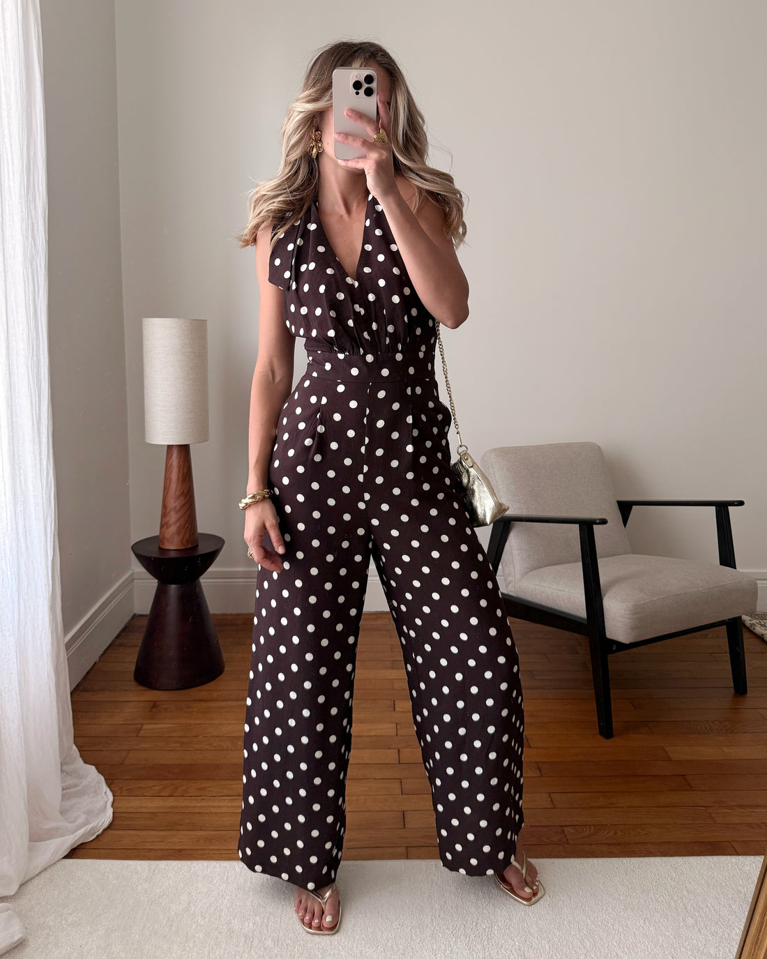 Combinaison dos nu à pois PEREZ