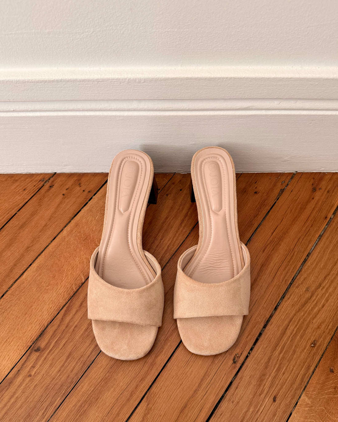 Mules à talon en suèdine SERANOVA