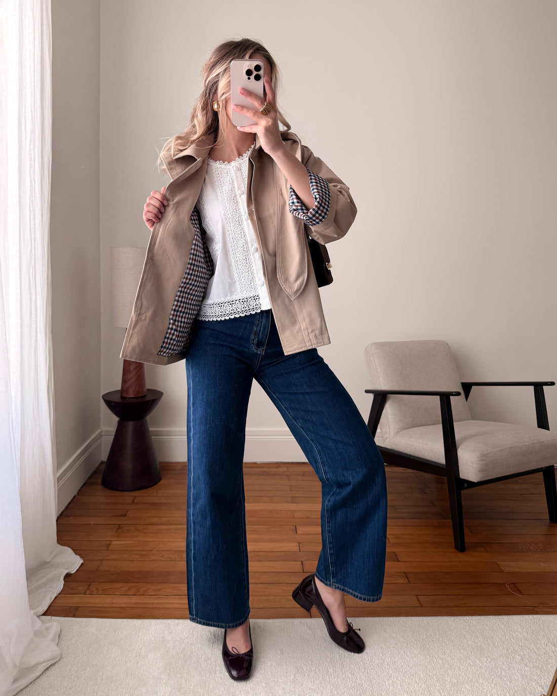 Trench court à capuche amovible GAUSS