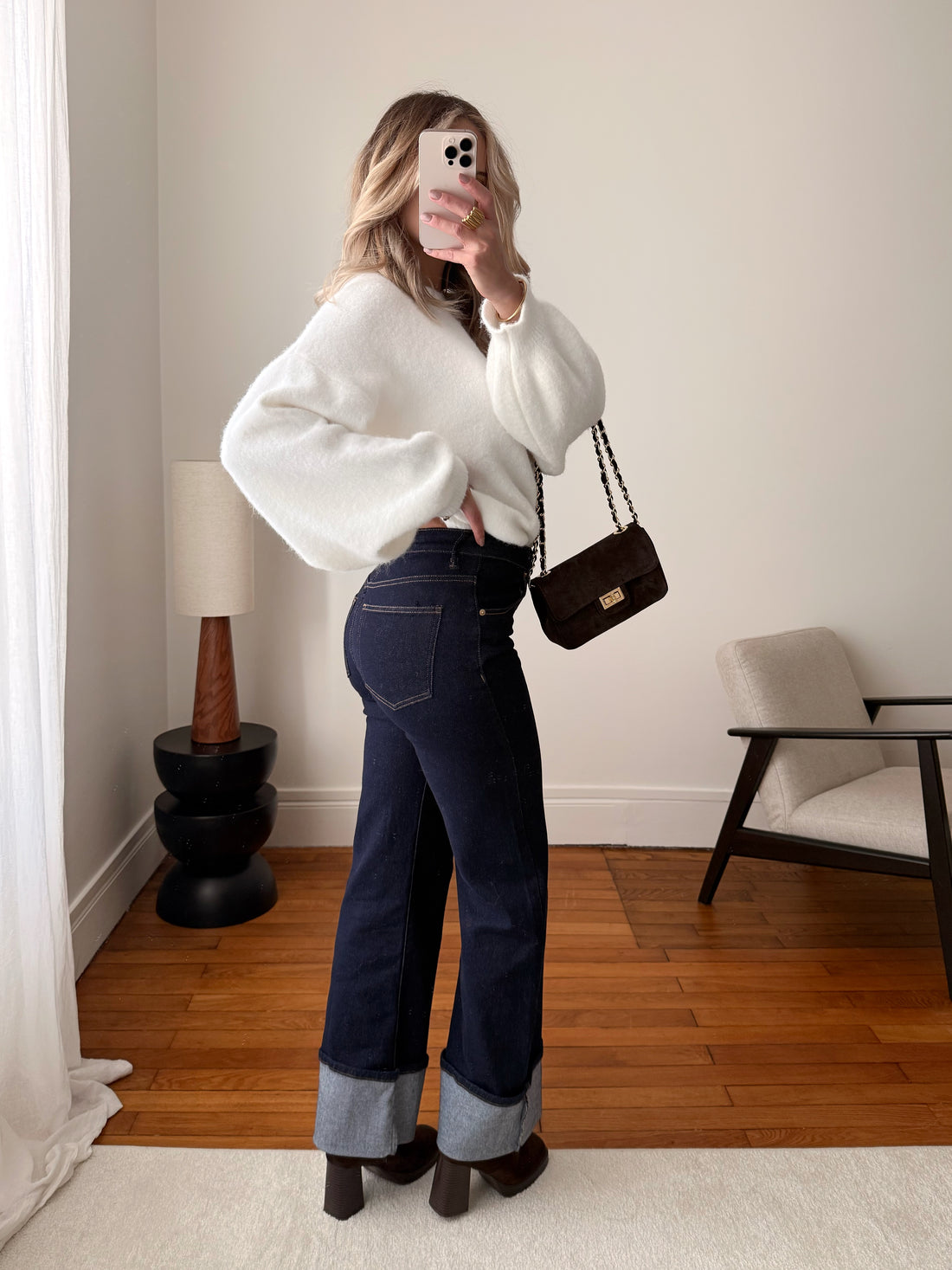 Jeans à revers BORSSELY