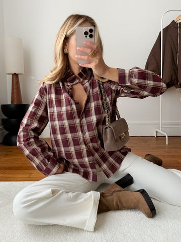 Chemisier à carreaux CANDIDE