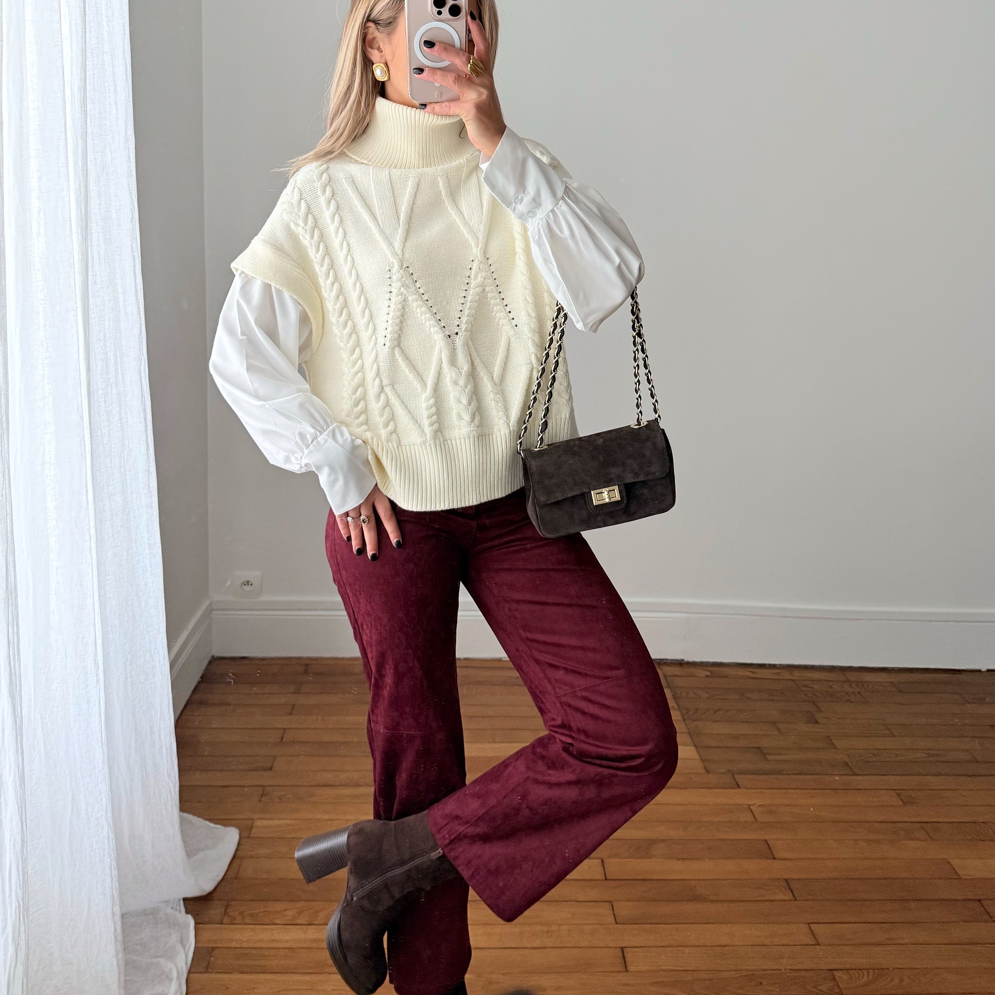 Pull chemise torsades FENICE