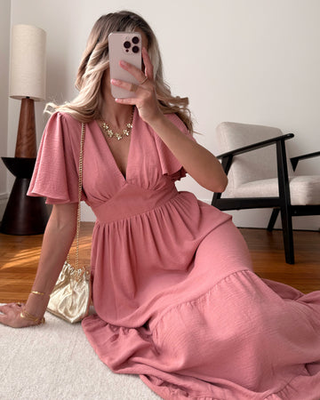Robe longue à volants RICHIE