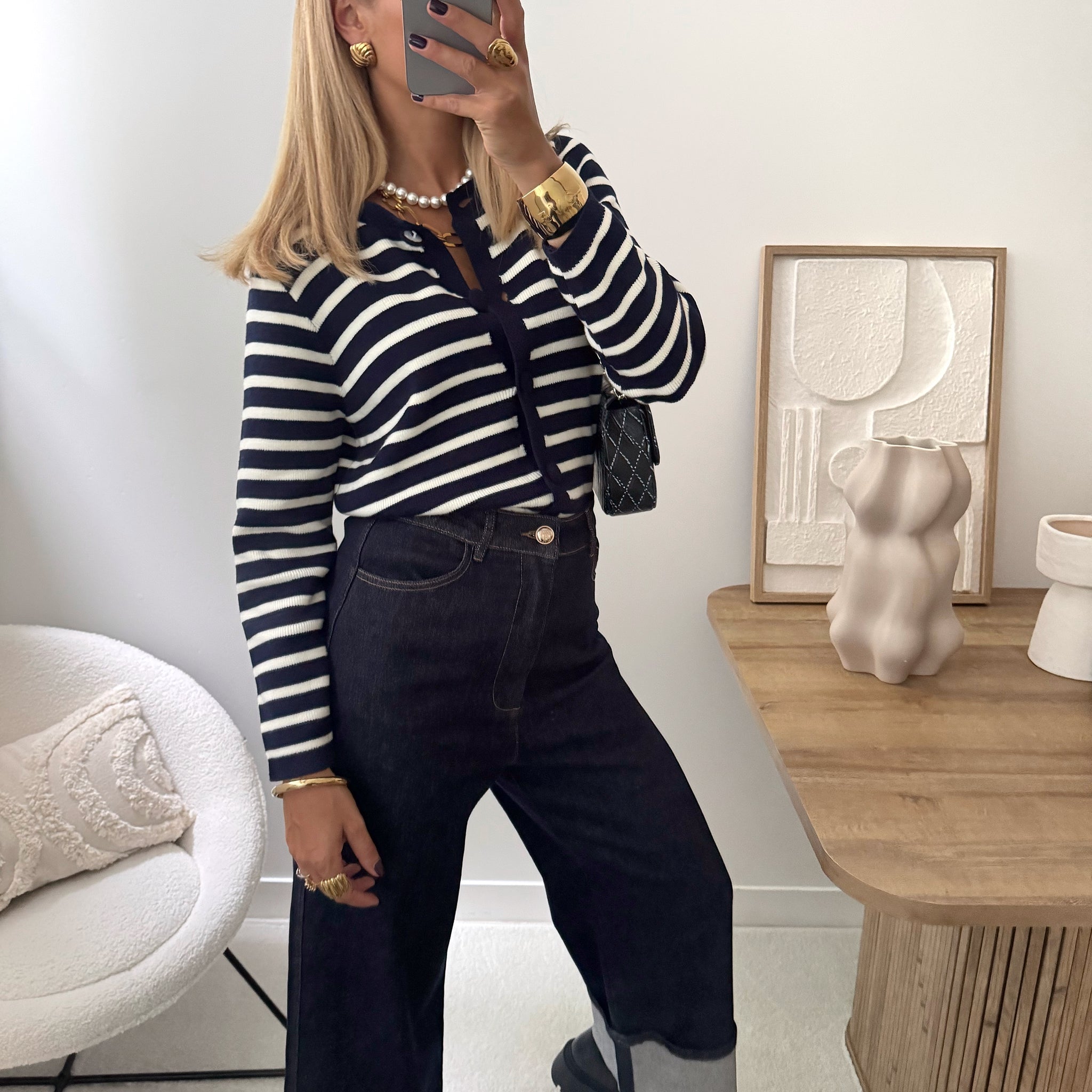 Cardigan marinière AGLAÉ