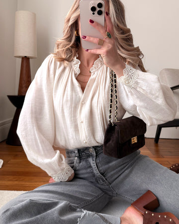 Chemisier à dentelle THALES