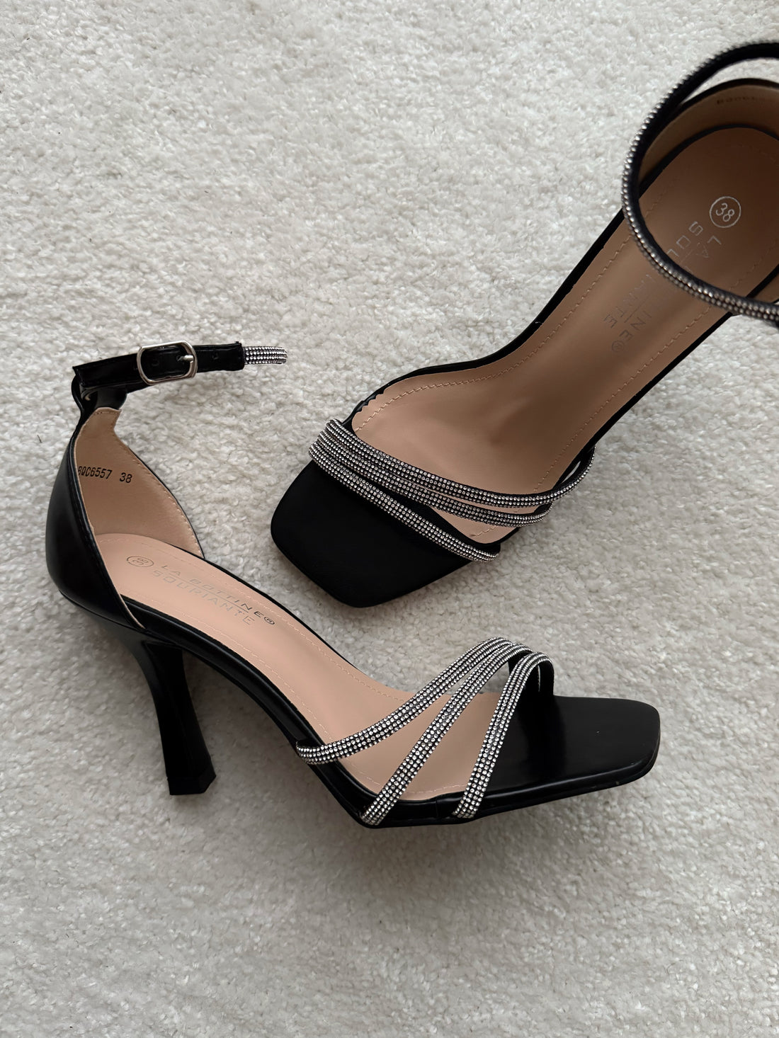 Sandales à talons et strass CARDIN