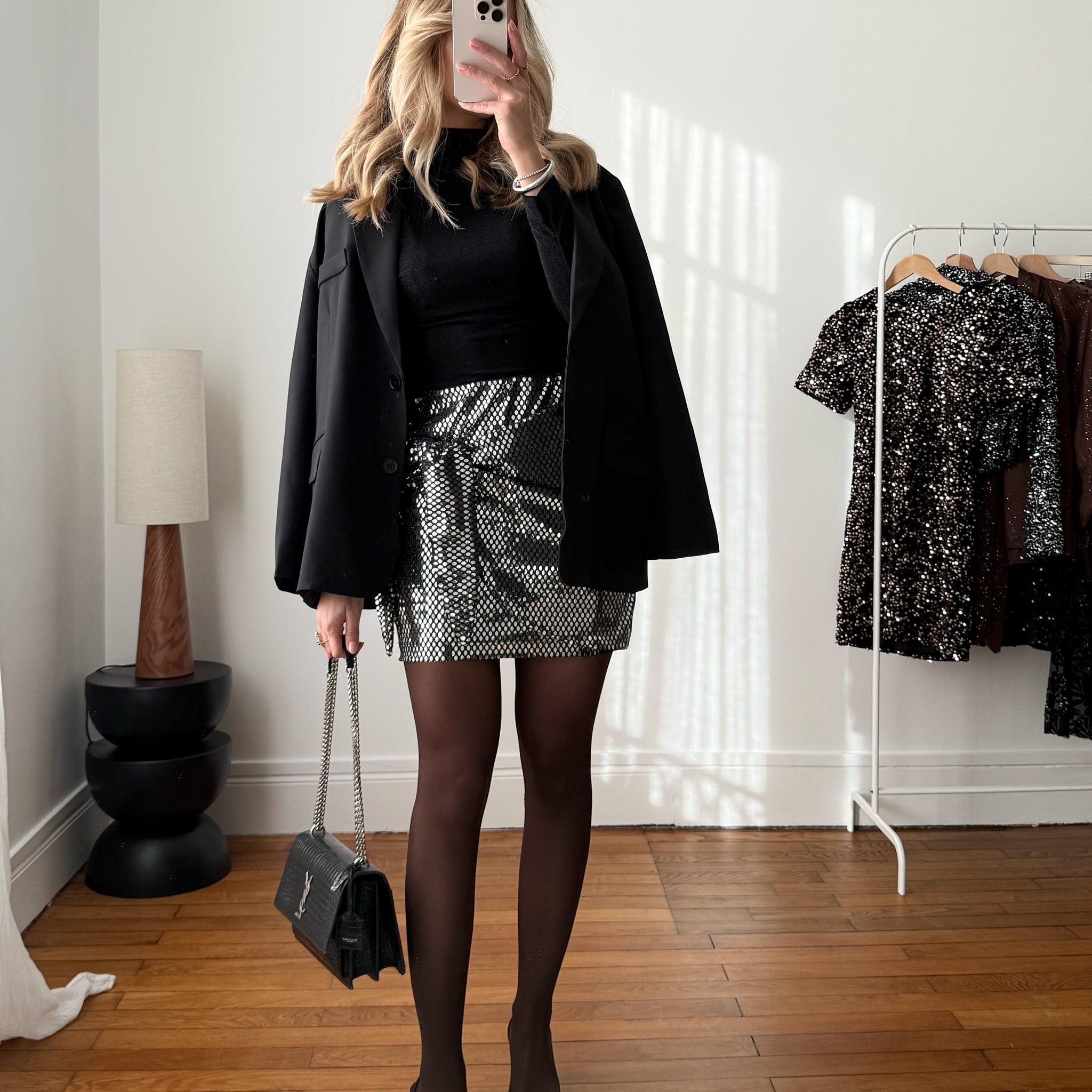 Jupe portefeuille métallique FARANCIA