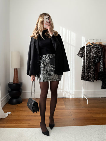 Jupe portefeuille métallique FARANCIA