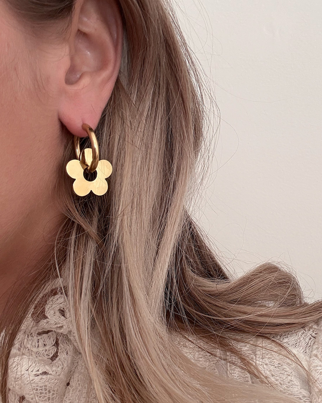 Boucles d'oreilles anneaux FLONA