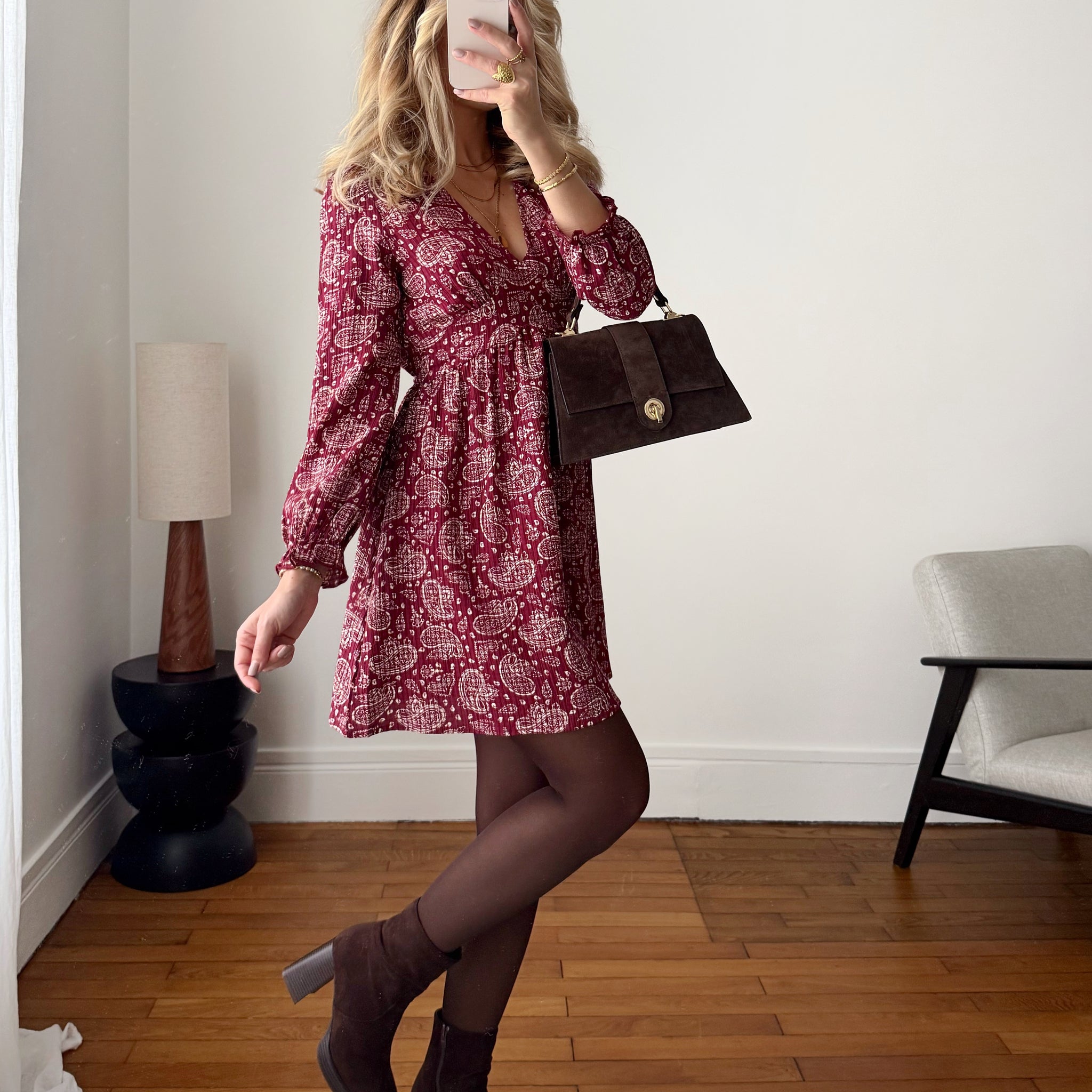 Robe motif cachemire DAISIE