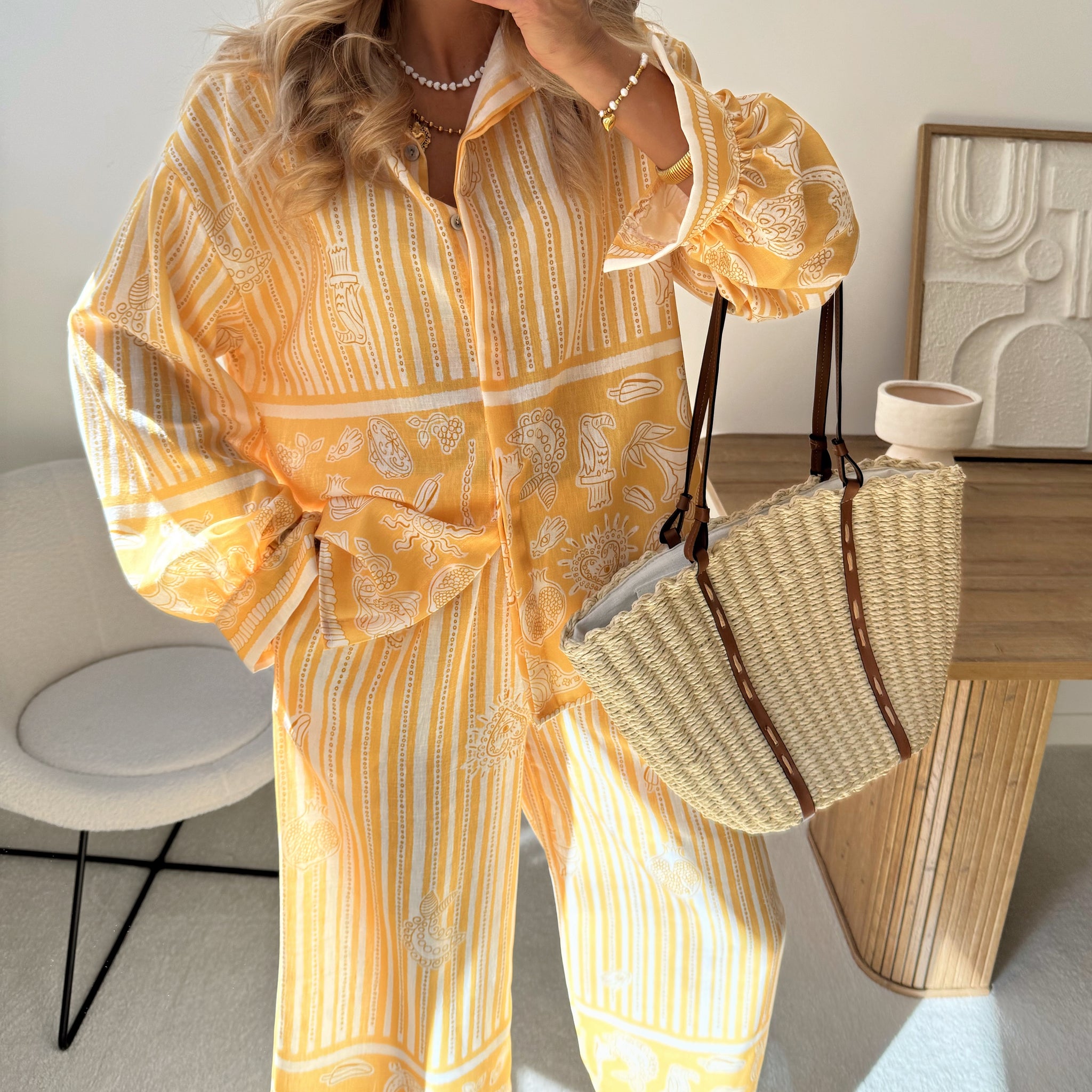 Ensemble chemise et pantalon à imprimé MASIMO