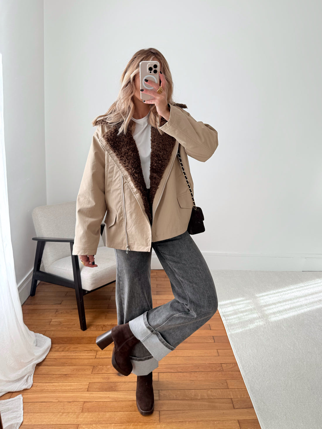 Manteau doublure fourrure COLORADO