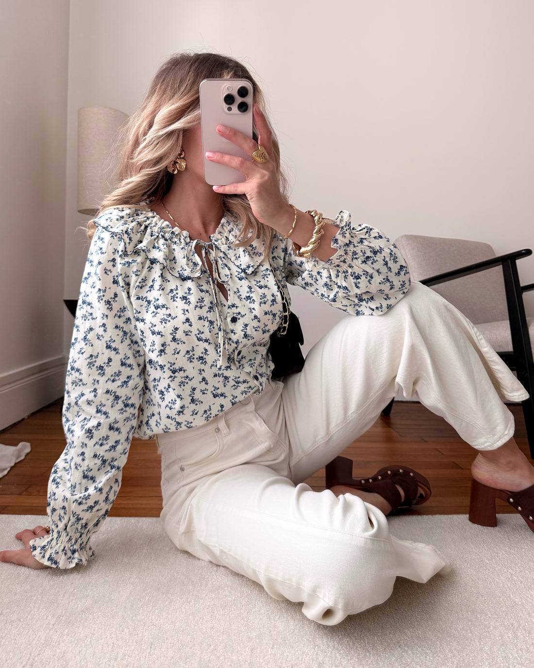 Chemisier à imprimé floral LIBA