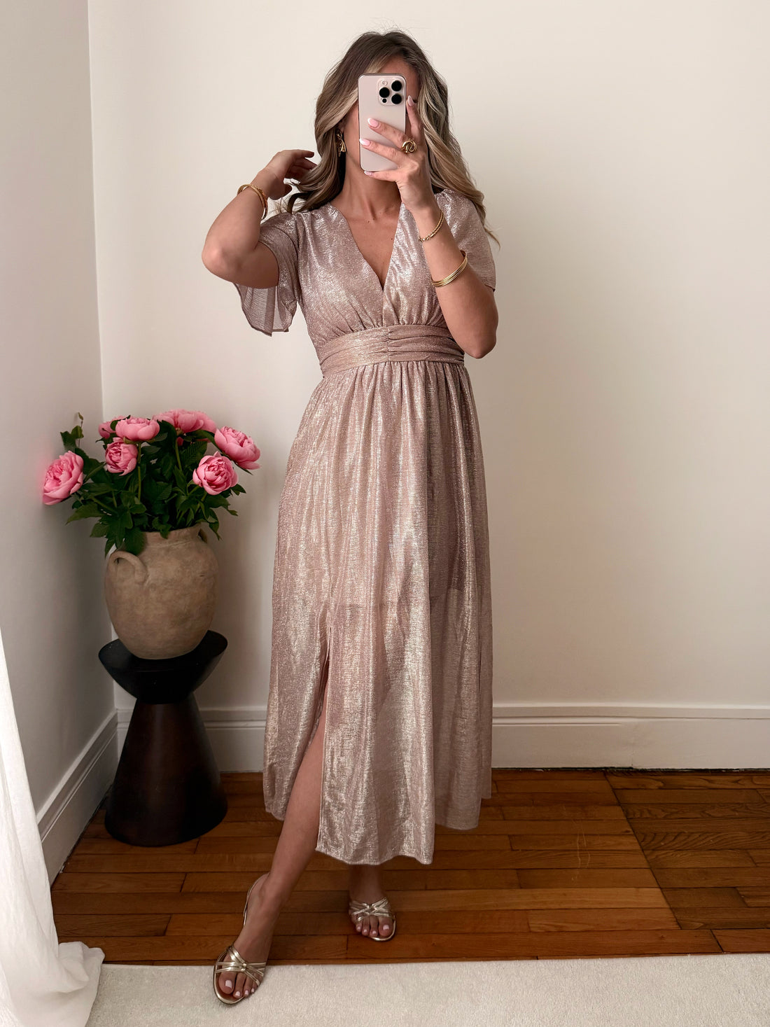 Robe longue irisée VICTORIA