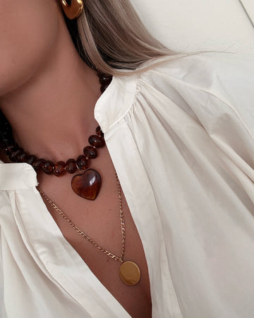 Collier pendentif coeur IBA