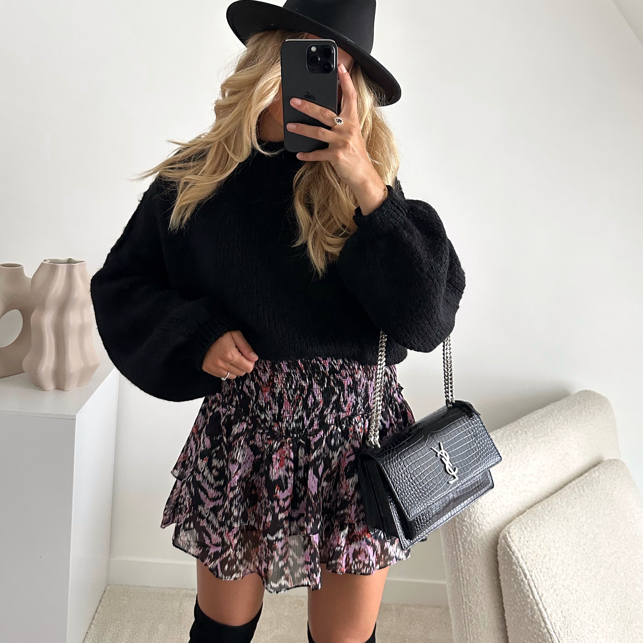 Pull oversize noir MARIO