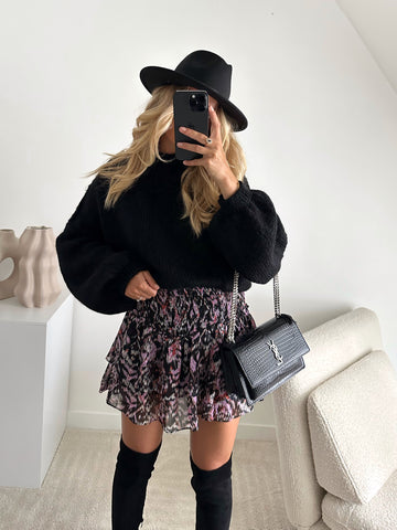 Pull oversize noir MARIO