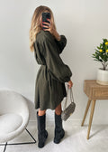 Robe manche chauve-souris kaki VALPA