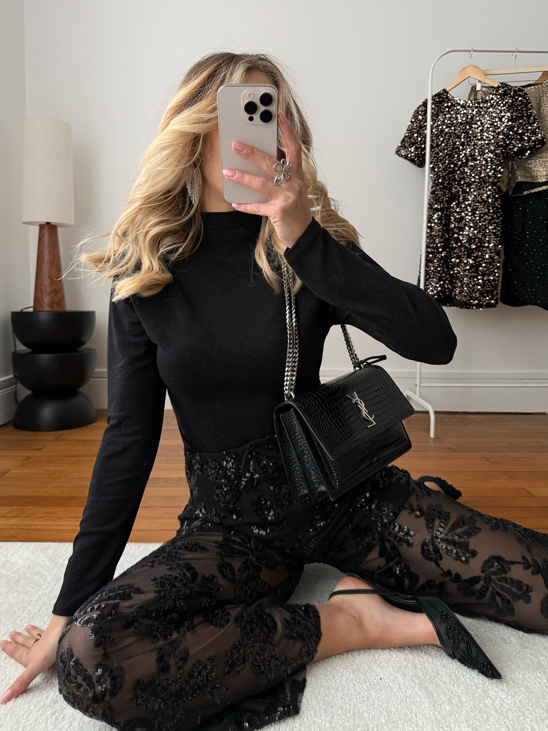 Escarpins à perles brodées PERLA