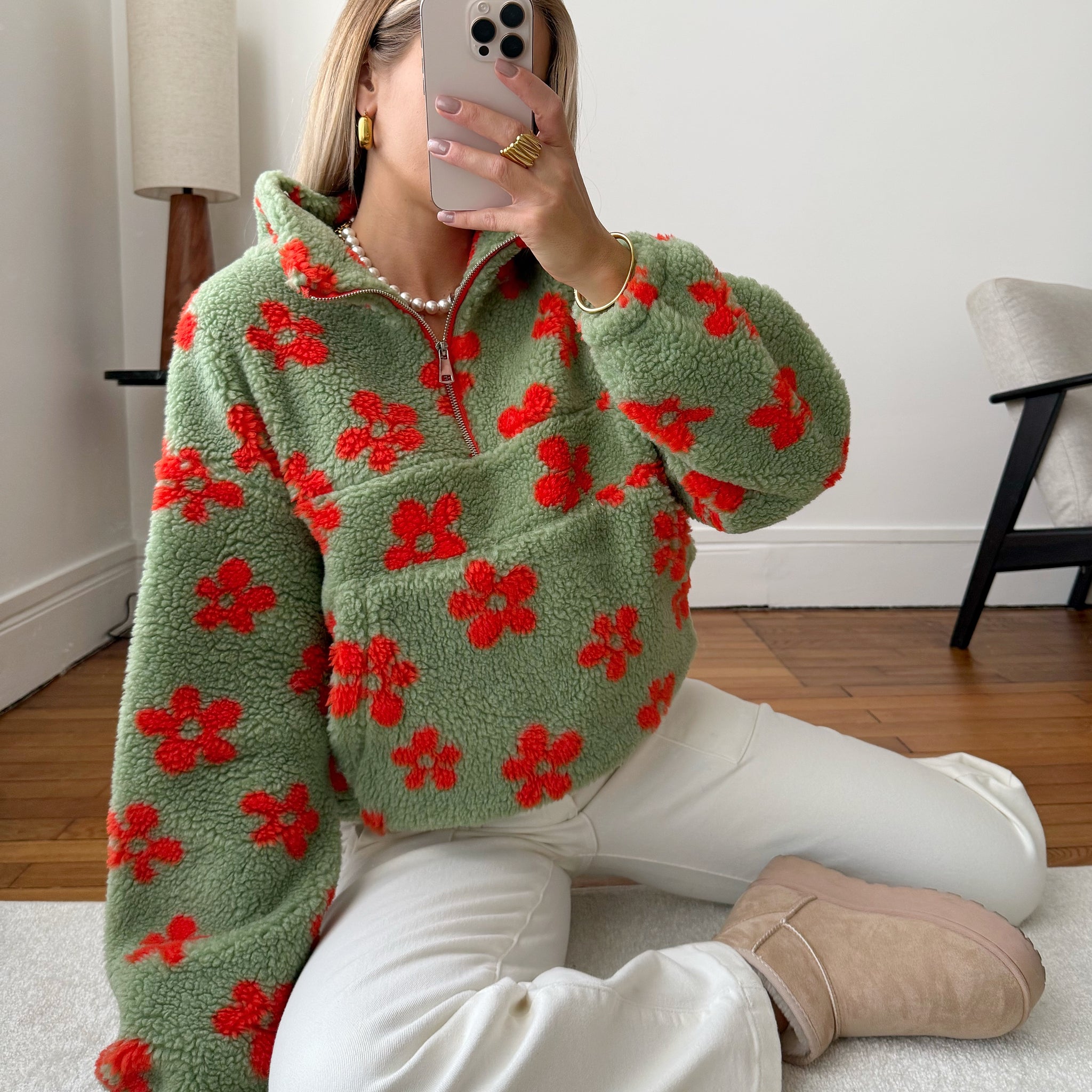 Polaire à fleurs IZERE PRÉCOMMANDE