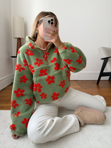 Polaire à fleurs IZERE PRÉCOMMANDE