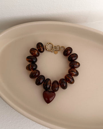 Bracelet pendentif coeur AZURIO