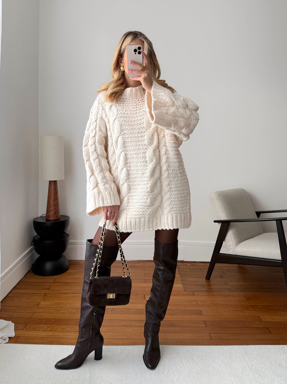 Robe en maille torsadée CASIMIR