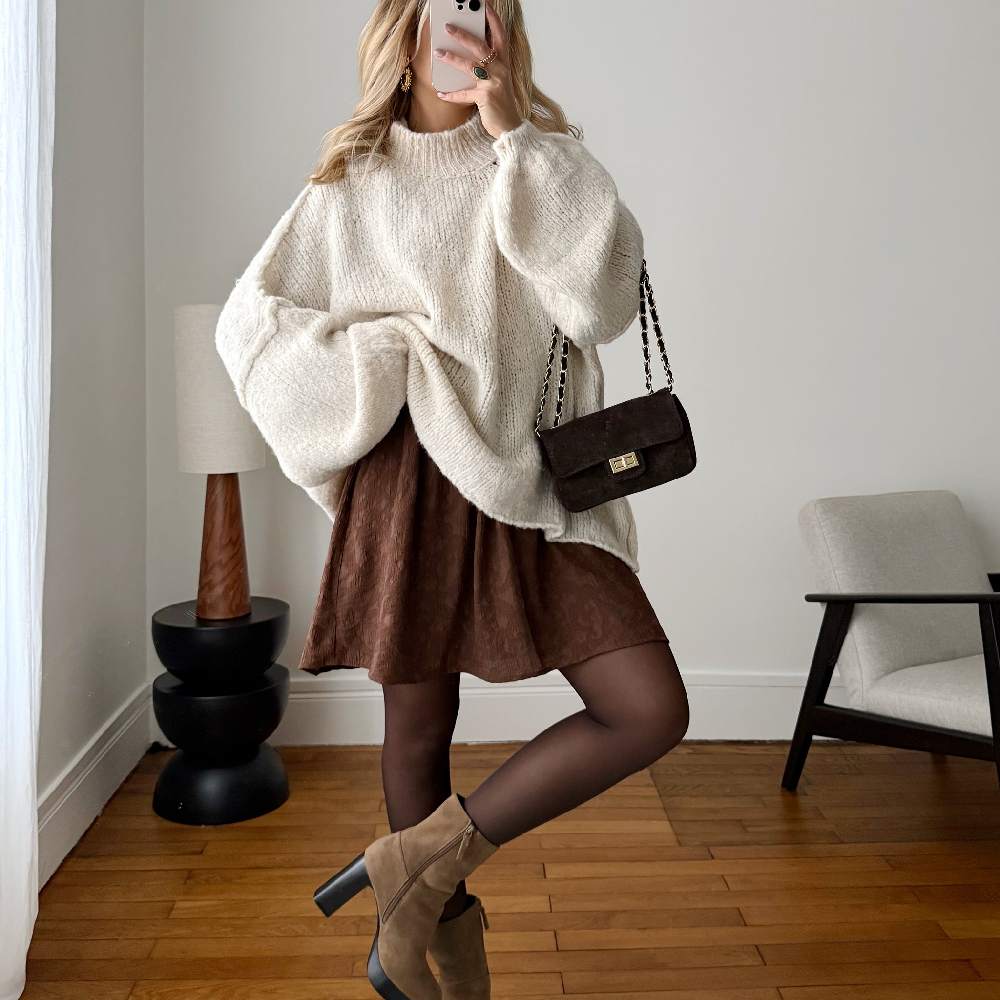 Pull oversize MARIO - écru