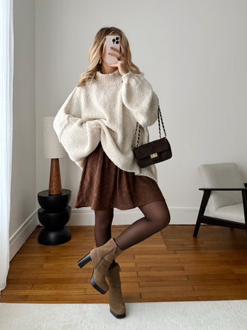 Pull oversize MARIO - écru