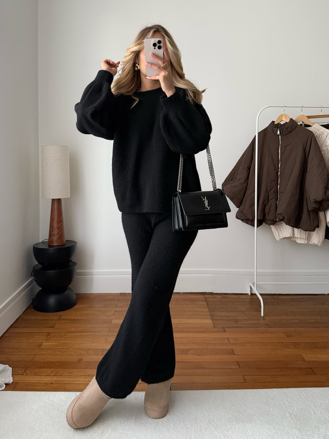 Maille douce oversize VANOISE - noir