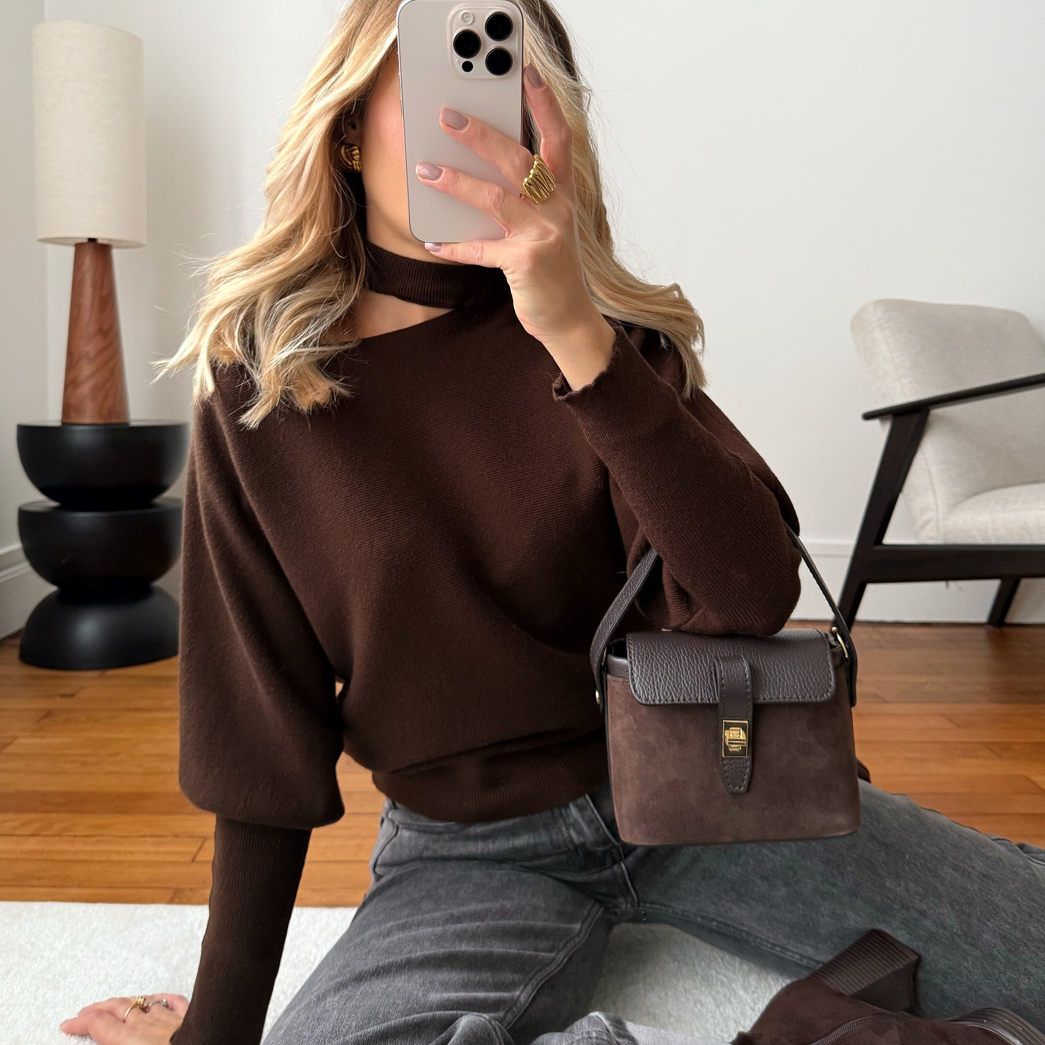 Maille col asymétrique OSTERIA