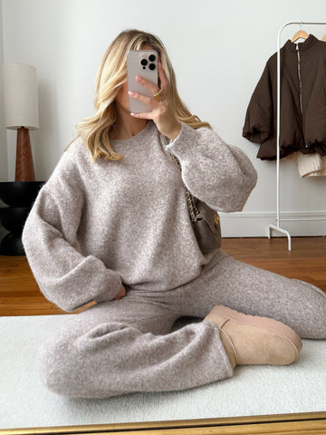 Maille douce oversize VANOISE - mocha