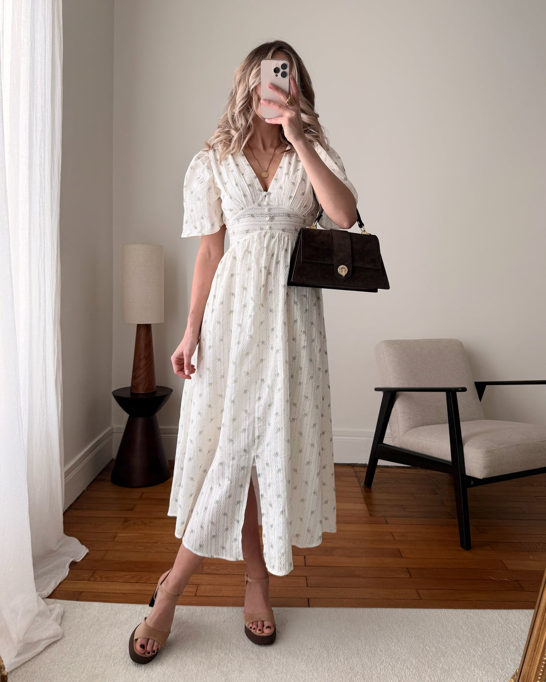 Robe longue à imprimé floral NEAH