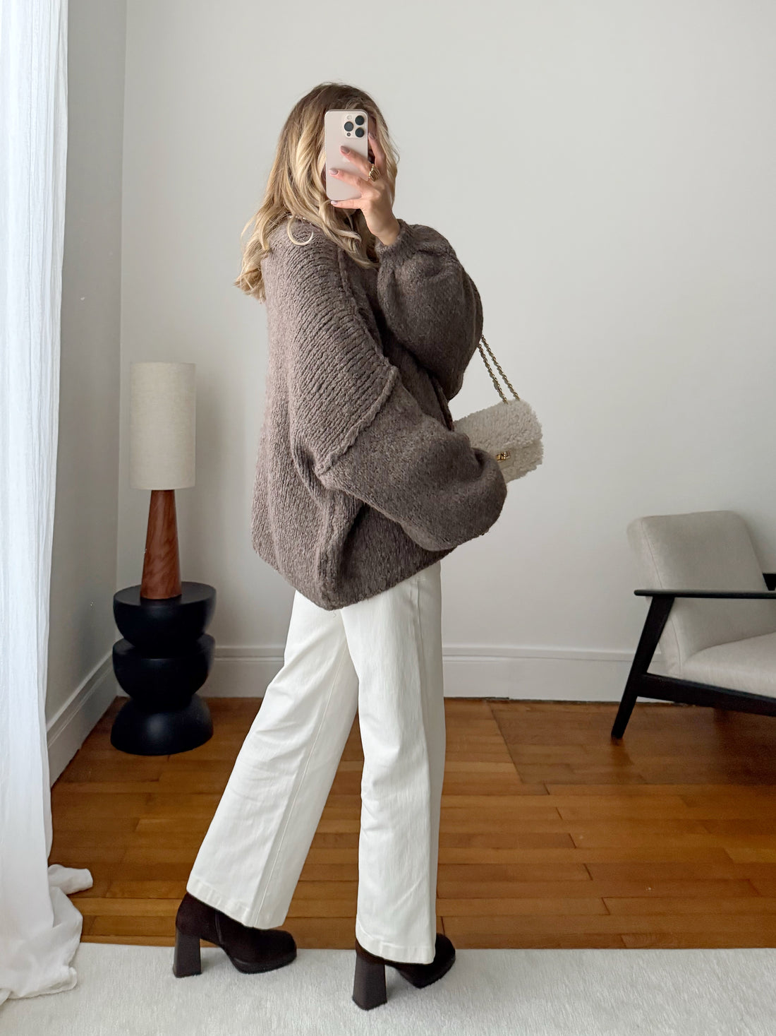 Gilet en maille CYRIL - taupe